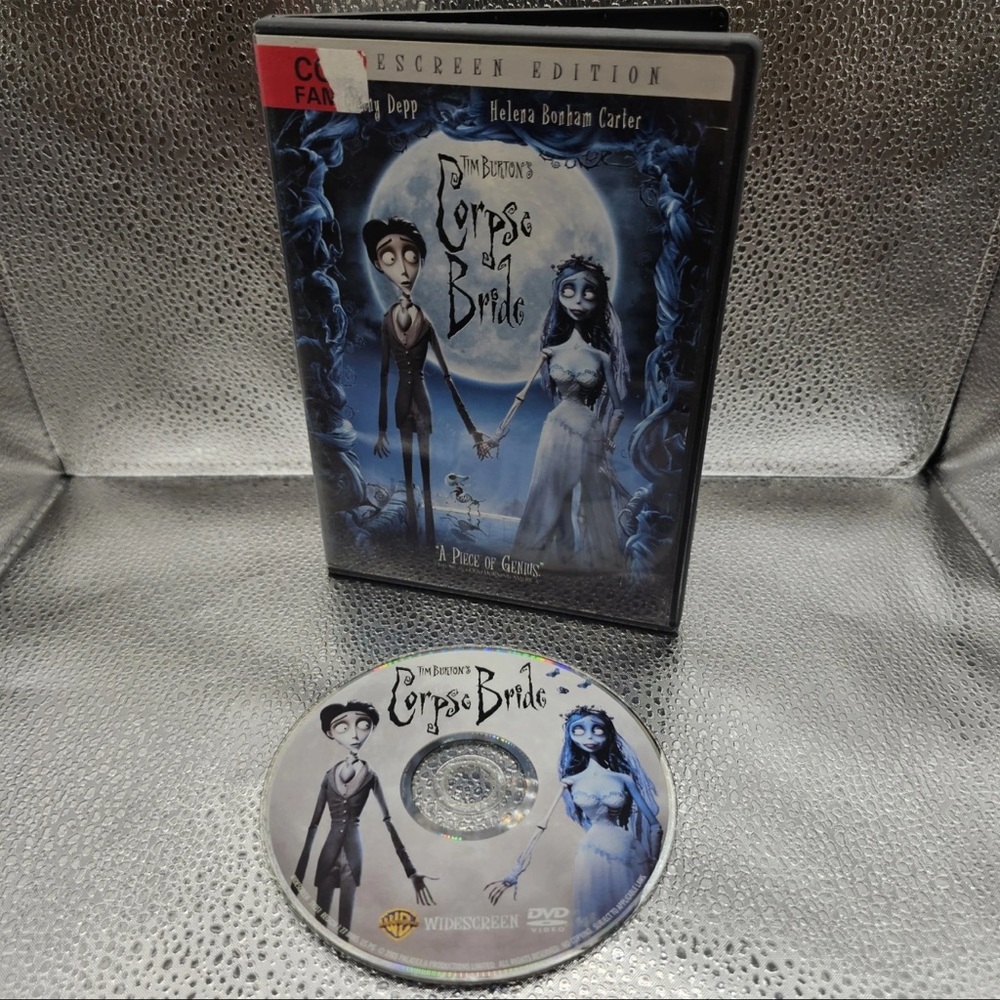 Warner Bros. Corpse Bride DVD with Blue and Black Cover